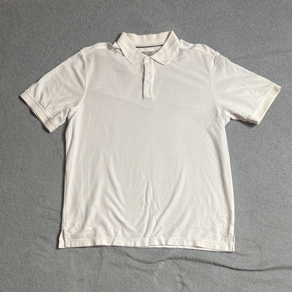 Nordstrom Crisp Cream Polo Shirt